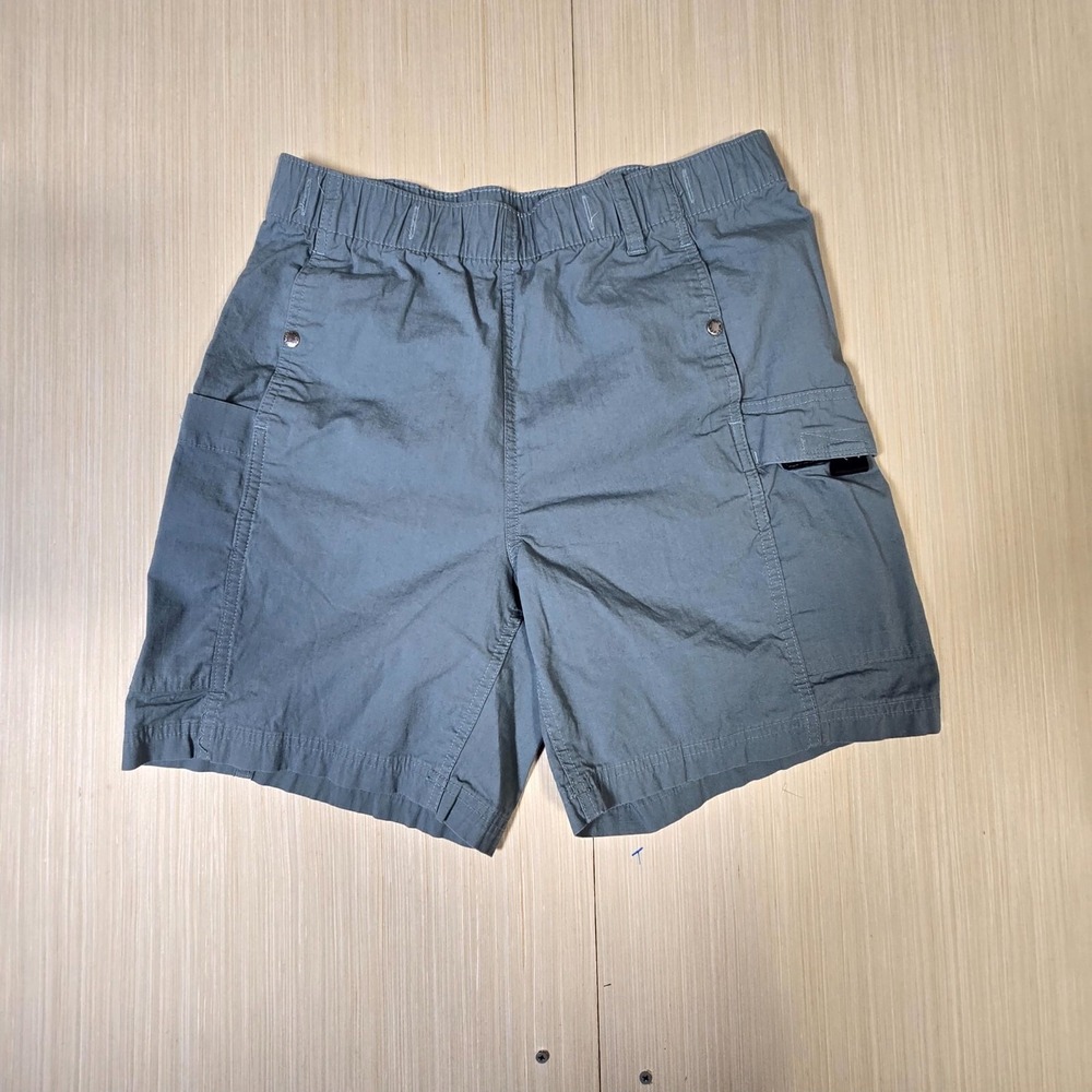 The North Face Shorts Mens Small Gray Cargo Pockets Logo‎ Elastic Waist Classic